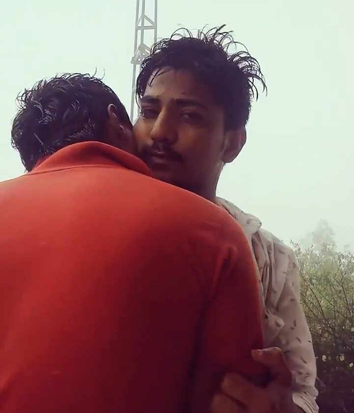 Gay Kiss Wind Outside